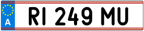 Trailer License Plate